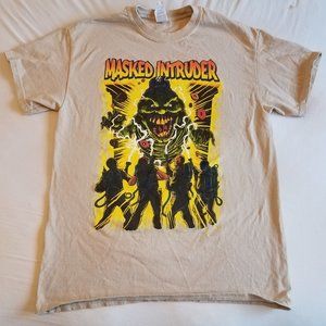 tan Masked Intruder ghostbusters punk band shirt M